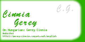 cinnia gerey business card